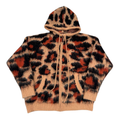 Cheetah Mohair Zip Up