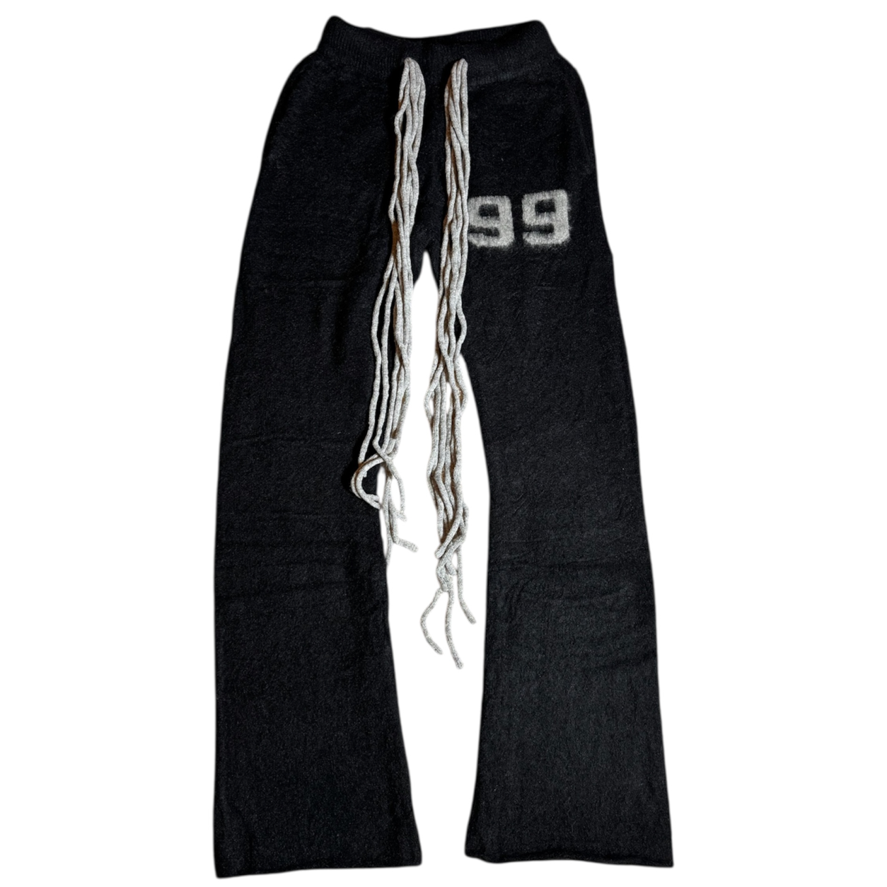 Multicord Black Mohair Pants