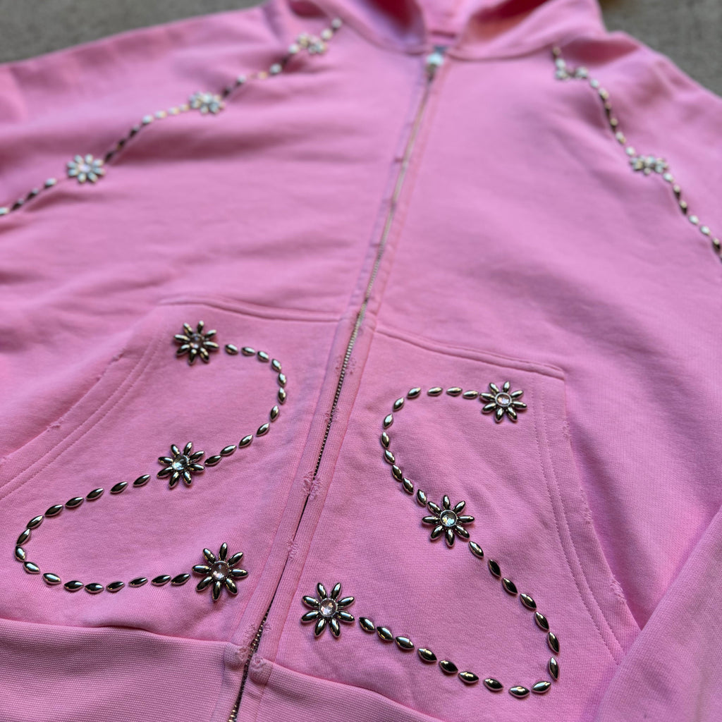 Pink SUN FLOWER Zip up