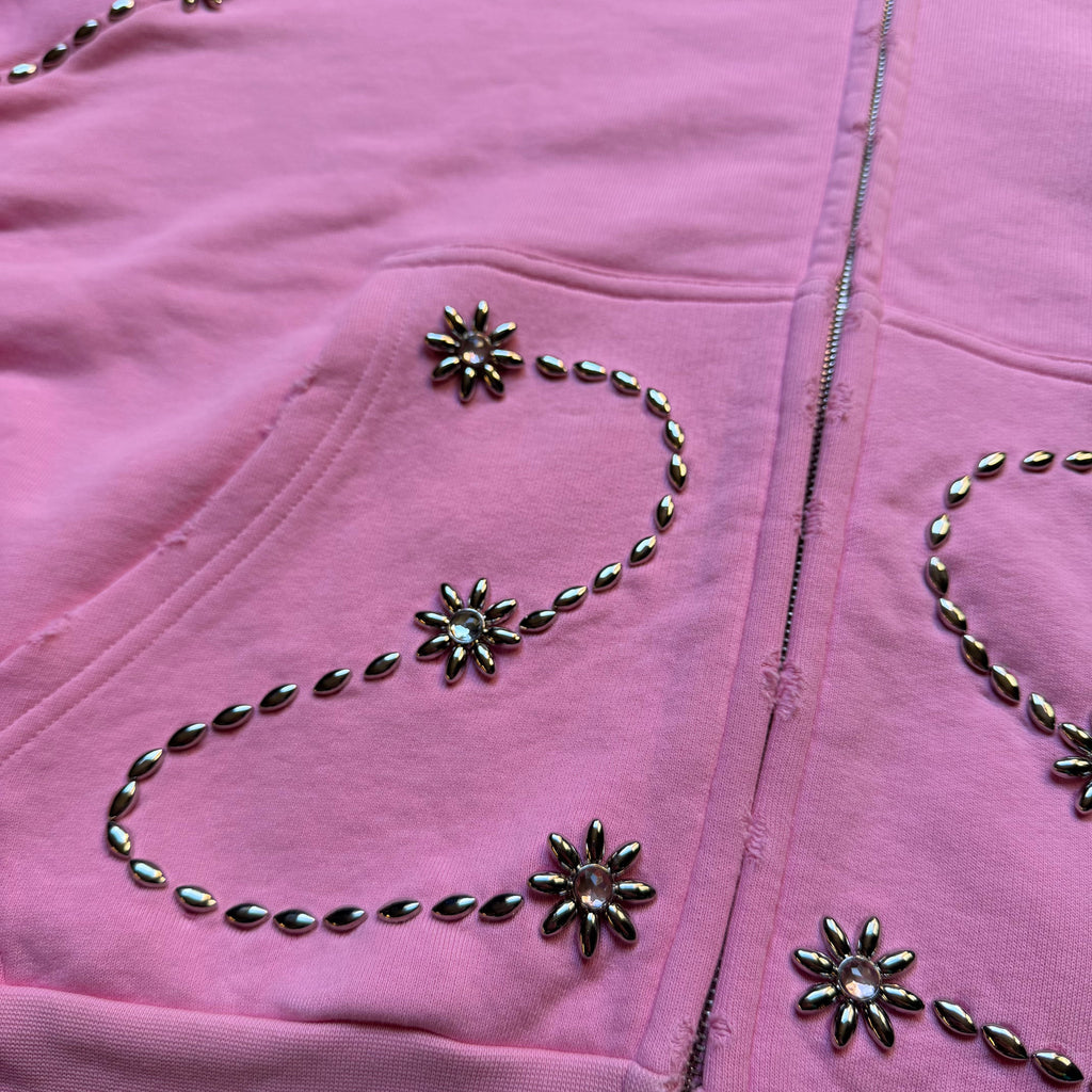 Pink SUN FLOWER Zip up