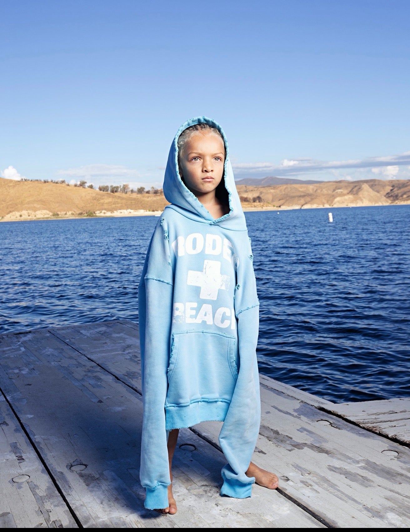 RODEO BEACH HOODIE BABY BLUE