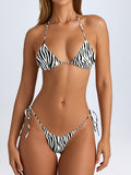 Halter Split Bikini Sexy Leopard Print Summer Women Swimwear
