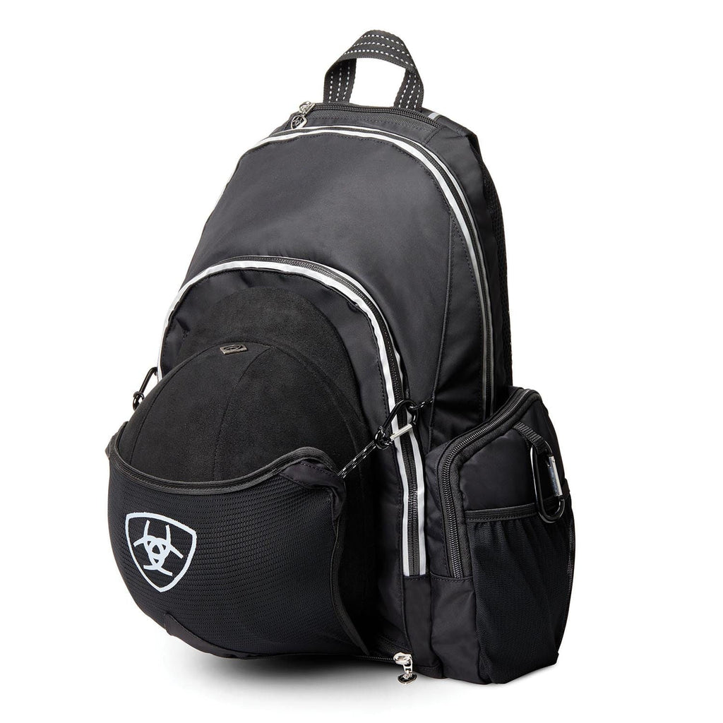 Ariat Ring Riding Backpack – Equestrian Backpack with Helmet Sling, Spur Ring & Crop Holder