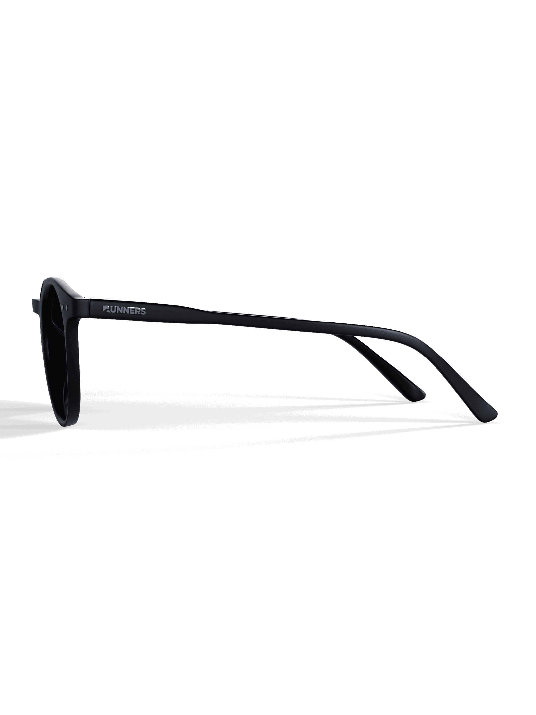 Black Round Polarized Sunglasses - Black Lens UV400 for Men & Women
