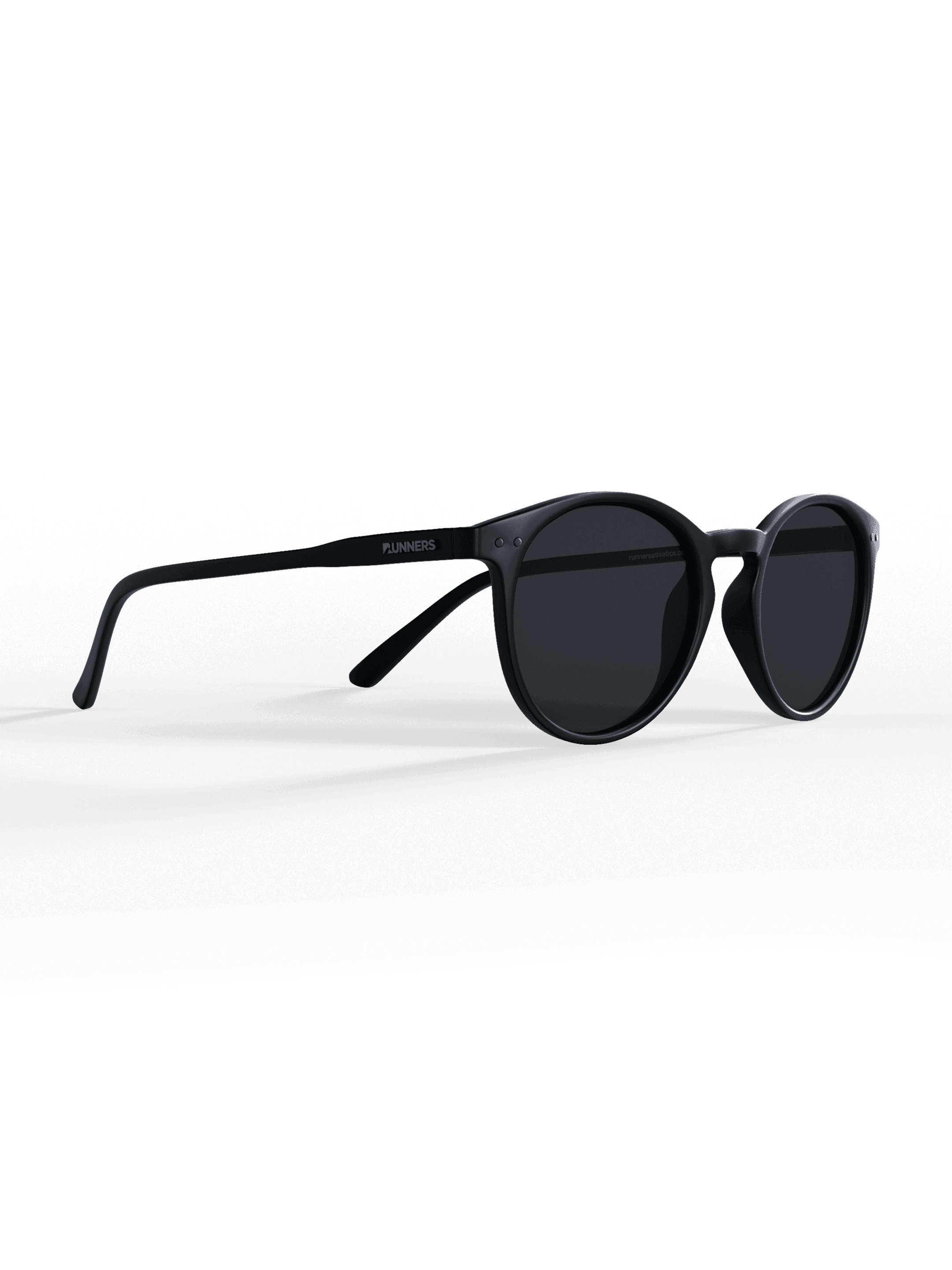 Black Round Polarized Sunglasses - Black Lens UV400 for Men & Women
